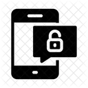 Entsperren Nachricht Handy Symbol