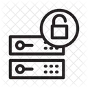 Entsperren Server Datenbank Symbol