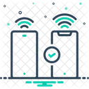 Dementsprechend WLAN  Symbol