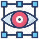 Mechanisches Auge Cyber Auge Cyber Sicherheitskonzept Symbol