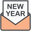 Happy New Year Envelope Icon