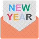 Happy New Year Envelope Icon