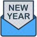 Feliz Ano Novo Envelope Icon