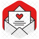 Envelope Heart Love Icon