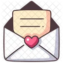 Mail Love Open Icon