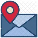 Envelope Contact Gps Icon