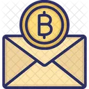 Envelope Bitcoin Correio Bitcoin Postagem Bitcoin Ícone