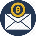 Envelope Bitcoin Correio Bitcoin Postagem Bitcoin Ícone