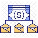 Envelope budgeting method  Icon