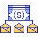 Envelope budgeting method  Icon