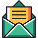 Carta Papel Envelope Ícone