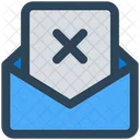 Envelope Email Cross Icon