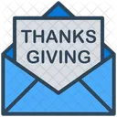 Thanksgiving Holiday Envelope Icon