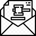 Envelope Justice Court Notice Icon