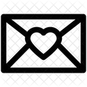 Envelope Heart Love Icon