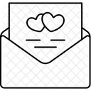 Envelope Papel Coracao Amor Dia Dos Namorados Ícone