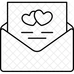 Envelope Paper Heart  Icon