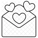 Envelope Pop Up Heart Love Valentine Icon