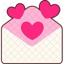 Envelope Pop Up Heart  Icon
