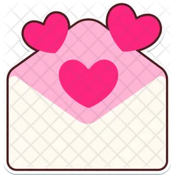 Envelope Pop Up Heart  Icon