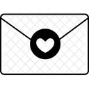 Envelope Stamp Heart  Icon