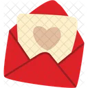 Envelope With A Love Letter  Icon