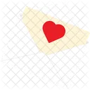 Envelope with heart  Icon