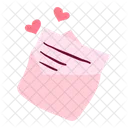 Romantic Valentines Envelope Icon