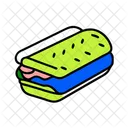 Wrap Restauration Rapide Sandwich Icône