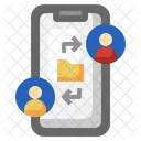 Enviar Arquivo Smartphone Celular Icon