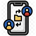 Enviar Arquivo Smartphone Celular Icon