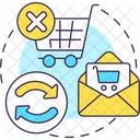 Envie e-mails de carrinho abandonado  Ícone