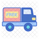 Envio Gratuito Entrega Gratuita Camion De Reparto Icono