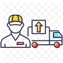 Furgoneta De Reparto Camion De Envio Carga Icono