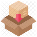Envio Mercancia Caja Icono