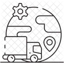 Remessa Mundial Entrega Global Entrega Mundial Ícone