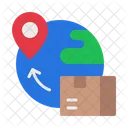 Entrega Mundial Envio Transporte Icono