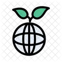 Green World Plant Icon