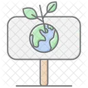 Environmental Activism Lineal Color Icon Icono