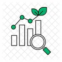 Environmental Data Bar Graph Progress Bar Icône