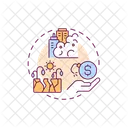 Cost Of Living Environmental Disaster Climate Change Icon