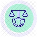 Environmental Justice Line Icon Icon