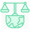 Environmental Justice Duotone Line Icon 아이콘