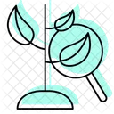 Environmental Research Color Shadow Thinline Icon 아이콘