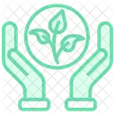 Environmental Sustainability Duotone Line Icon Icon