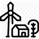 Ligne Environnement Durable Energie Renouvelable Respectueux De Lenvironnement Icône