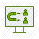 Envolvimento Do Usuario Marketing Digital Magnetico Ícone