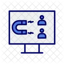 Envolvimento Do Usuario Marketing Digital Magnetico Ícone