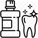 Enxaguante Bucal Dente Limpeza Ícone