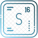 Enxofre Quimica Tabela Periodica Ícone